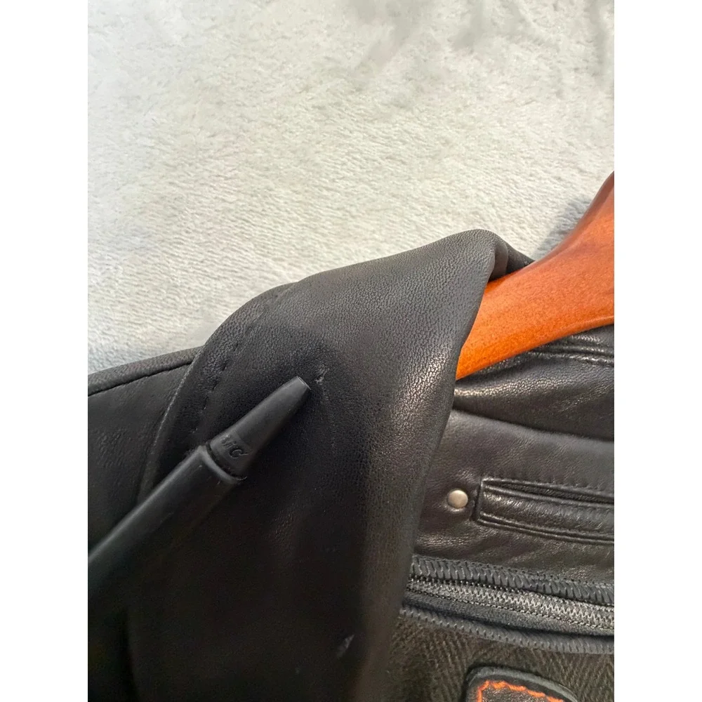 Wilson's Leather Men's Car Coat 2X Black Buttons Thinsulate Mid Length READ!